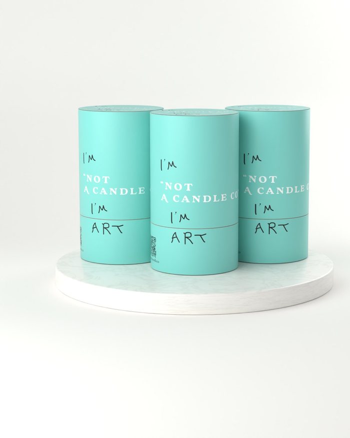 Three tubes on a marble plinth